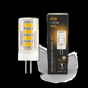 Лампа светодиодная Black LED G4 AC185-265V 4W 400lm 2700K керамика | 107307104 | Gauss