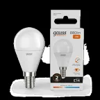                  Лампа светодиодная LED Elementary Шар 12W 880lm E14 3000K | 53112 | Gauss
               