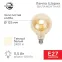 Лампа филаментная LOFT GLOBE A125 11.5 Вт 1380 Лм 2400K E27 диммируемая золотистая колба | 604-145 | Rexant