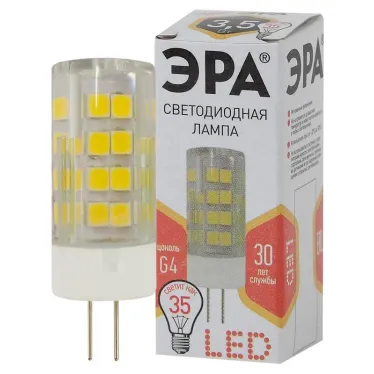 Лампа светодиодная LED 3,5Вт G4 220В 2700К smd JC капсульная | Б0027855 | ЭРА