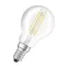Лампа светодиодная филаментная LED STAR Classic P 5W, прозрачная колба, Е14 LSCLP60 CL 5W/827 230V FILE1410X1RU | 4058075212459 | Osram