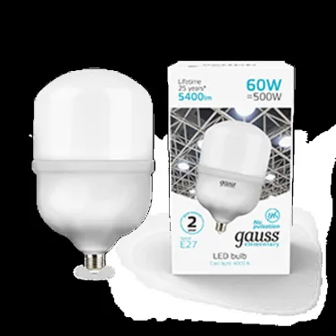 Лампа светодиодная Elementary LED T160 E27 60W 5400lm 5400lm 180-240V 4000K | 63226 | Gauss