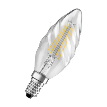 Лампа светодиодная  филаментная диммируемая LSSPCLBW40D 3,4W/940 230V FIL E14 6X1 серия LED Superstar  | 4058075602854 | OSRAM