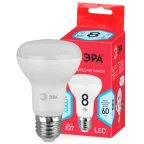 Лампа светодиодная RED LINE ECO LED R63-8W-840-E27 Е27 / Е27 8Вт рефлектор нейтральный белый свет | Б0050299 | ЭРА