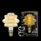 Лампа светодиодная Led Vintage Filament Flexible BD180 8W 560lm E27 180*250mm Golden 2400K 1/4 | 161802008 | Gauss