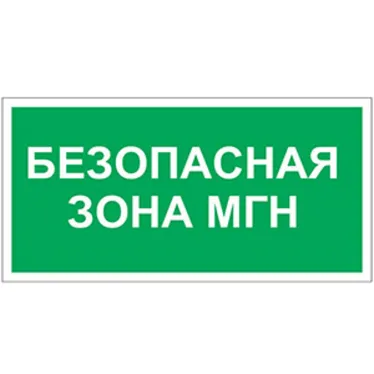 Пикторамма (Наклейка) "Безопасная зона для маломобильных групп" PP-40205.E68 для FLAGMAN | a18777 | Белый свет