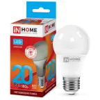 Лампа светодиодная LED-A60-VC 20Вт 230В Е27 4000К 1800Лм | 4690612020303 | IN HOME