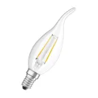 Лампа светодиодная филаментная LED STAR Classic BA 5W, прозрачная колба, Е14 LSCLBA60 CL 5W/840 230VFILE1410X1RU | 4058075212367 | Osram