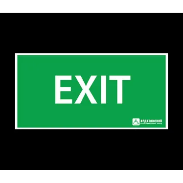 Пиктограмма (Наклейка) Exit (150х300) | 1004150300 | АСТЗ