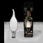 Лампа светодиодная Filament Свеча на ветру 9W 590lm 3000К Е14 milky диммируемая LED 1/10/50 | 104201109-D | Gauss