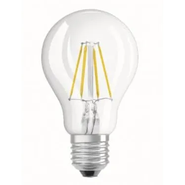 Лампа светодиодная LED BASE CLASSIC A 40 CL 4 W/2700K E27 | 4052899972001 | OSRAM