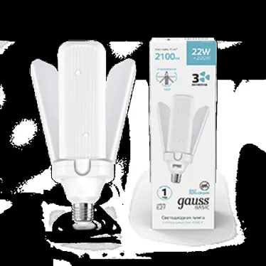 Лампа светодиодная Basic 22W 2100lm 4000K E27 Клевер-3 | 11732222 | Gauss