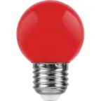 Лампа светодиодная для белт лайта LB-37 (1W) 230V E27 красный G45 | 25116 | FERON