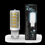 Лампа светодиодная LED 5Вт G9 AC185-265В 4100К керамика | 107309205 | Gauss