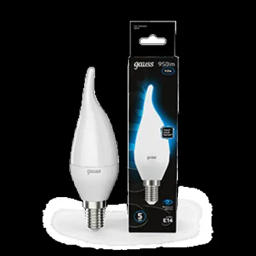 Лампа светодиодная Свеча на ветру 9.5W 950lm 6500K E14 LED 1/10/50 | 104101310 | Gauss