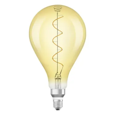 Лампа светодиодная LED, филаментная, золотистая, Vintage 1906 LED CL A160 FIL GOLD 28 non-dim 5W/820 E27 | 4058075091993 | Osram