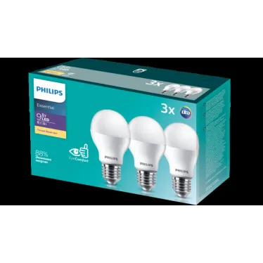 Промопак ESSLEDBulb 11W E27 3000K 3шт. | 929002299547 | PHILIPS