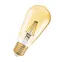 Лампа светодиодная LED, филаментная, золотистая, Vintage 1906 LED CL Edison FIL GOLD 37 non-dim 4W/825 E27 | 4052899962095 | Osram