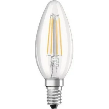 Лампа светодиодная LED BASE CLASSIC B 40 CL 4 W/2700K E14 | 4052899972032 | OSRAM