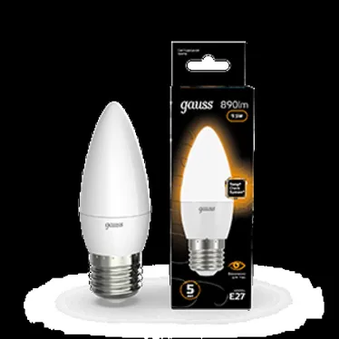 Лампа светодиодная Black LED Свеча E27 9.5W 890lm 3000К | 103102110 | Gauss