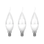                  Лампа светодиодная Свеча на ветру (CW) 7.5 Вт E14 713 Лм 6500 K холодный свет (3 шт./уп.) | 604-047-3 | Rexant
               