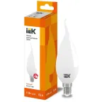 Лампа светодиодная LED 5Вт Е14 220В 3000К CB35 свеча на ветру | LLE-CB35-5-230-30-E14 | IEK