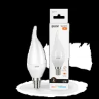 Лампа светодиодная LED 8Вт E14 220В 2700К Elementary свеча на ветру | 34118 | Gauss
