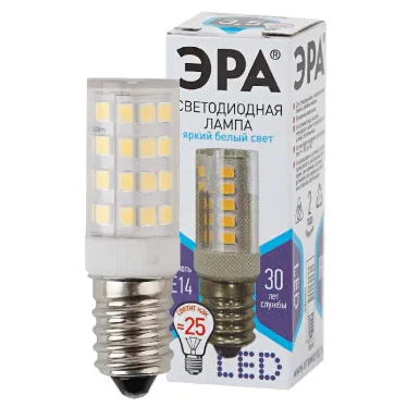 Лампа светодиодная LED 3,5Вт Е14 4000К smd T25-3,5W-CORN-840-E14 | Б0028745 | ЭРА
