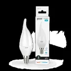 Лампа светодиодная LED 6Вт E14 220В 4100К Elementary свеча на ветру | 34126 | Gauss