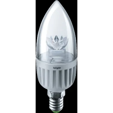 Лампа светодиодная LED 7Вт Е14 230В 4000К NLL-C37-7-230-4K-E14-CL свеча прозрачная | 71853 | Navigator