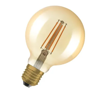 Лампа светодиодная  филаментная диммируемая 1906LEDGL95D 6,5W/824 230V FILGD E27 4X2 серия Vintage  | 4058075754737 | OSRAM