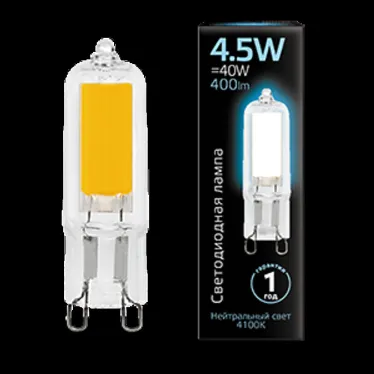 Лампа светодиодная LED 4,5Вт G9 AC220-240В 4100К| 107809204 | Gauss