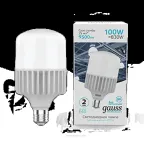 Лампа светодиодная промышленная Elementary T160 100W 9500lm 4000K E40 LED 1/8 | 63420 | Gauss