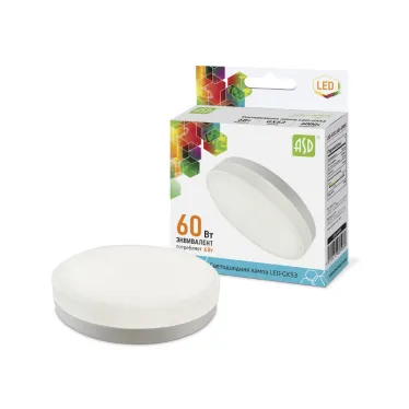 Лампа светодиодная LED-GX53-standard 6Вт 230В 4000К 540Лм | 4690612005089 | ASD