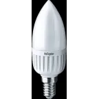 Лампа светодиодная LED 5Вт Е14 230В 6500К NLL-P-C37-5-230-6.5K-E14-FR свеча матовая | 61249 | Navigator