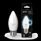 Лампа светодиодная LED 6,5Вт E27 220В 4100К свеча | 103102207 | Gauss
