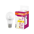 Лампа светодиодная LED 6Вт Е27 230В 2700К LS CLA 40 груша | 4052899971516 | Osram