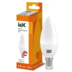 Лампа светодиодная LED 5Вт Е14 220В 3000К C35 свеча | LLE-C35-5-230-30-E14 | IEK