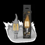 Лампа светодиодная Filament Свеча на ветру 13W 1100lm 2700К Е14 LED 1/10/50 | 104801113 | Gauss