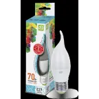 Лампа светодиодная LED-СВЕЧА НА ВЕТРУ-standard 7.5Вт 230В Е27 4000К 675Лм | 4690612004587 | ASD