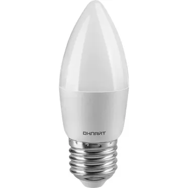 Лампа светодиодная OLL-C37-6-230-6.5K-E27-FR | 61129 | ОНЛАЙТ