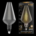 Лампа светодиодная LED Filament Vase E27 8.5W Gray 165lm 1800K 1/2 | 180802005 | Gauss