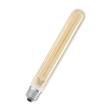 Лампа светодиодная филаментная Vintage 1906 LED CL Tubular FIL GOLD 35 non-dim 5W/824 E27 | 4058075808188 | Osram