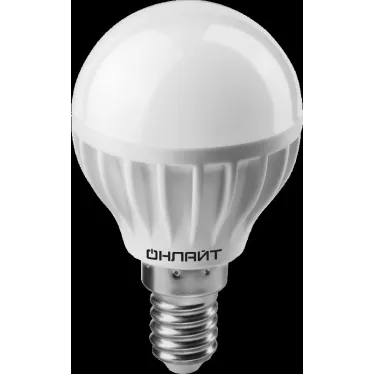 Лампа светодиодная OLL-G45-6-230-6.5K-E14 | 61136 | ОНЛАЙТ