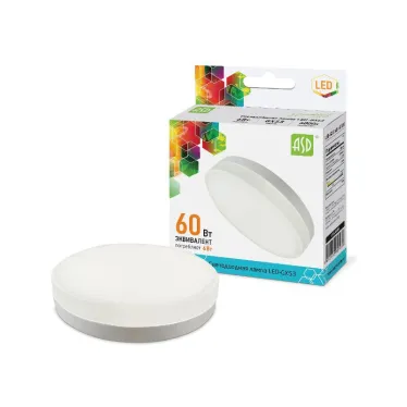 Лампа светодиодная LED-GX53-standard 6Вт 230В 6500К 540Лм | 4690612012292 | ASD