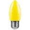 Лампа светодиодная для белт лайта LB-376 (1W) 230V E27 желтый свеча | 25927 | FERON
