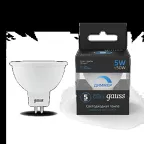 Лампа светодиодная MR16 5W 530lm 6500K GU5.3 диммируемая LED 1/10/100 | 101505305-D | Gauss