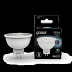Лампа светодиодная LED 5Вт GU5.3 220В 4100К MR16 | 101505205 | Gauss