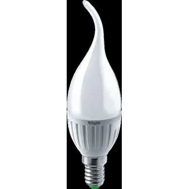 Лампа светодиодная LED 5Вт Е14 230В 2700К NLL-P-FC37-5-230-2.7K-E14-FR свеча на ветру матовая | 94496 | Navigator