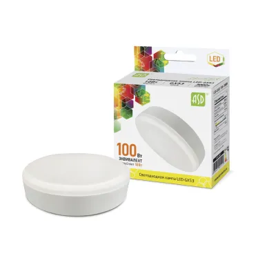 Лампа светодиодная LED-GX53-standard 10Вт 230В 3000К 900Лм | 4690612005119 | ASD